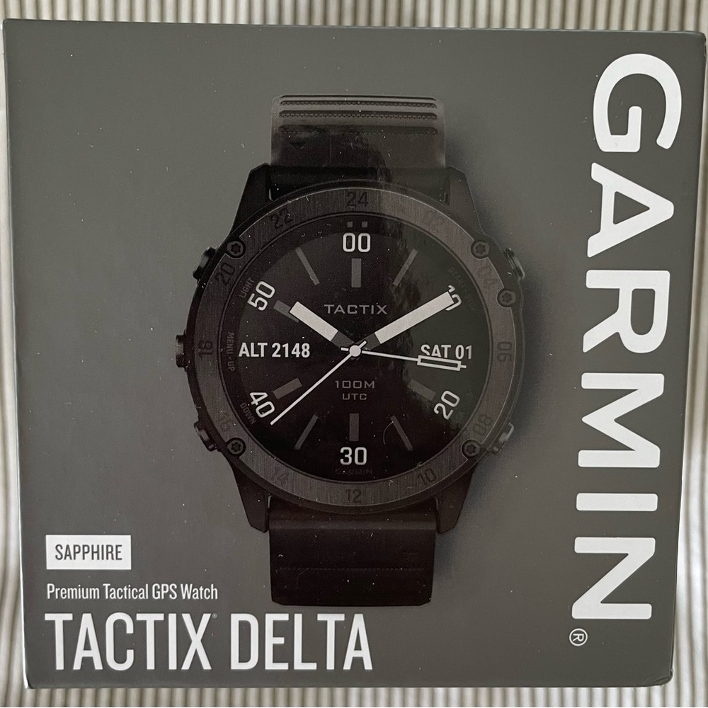 Garmin Tactix Delta Sapphire with Black Band Unopened